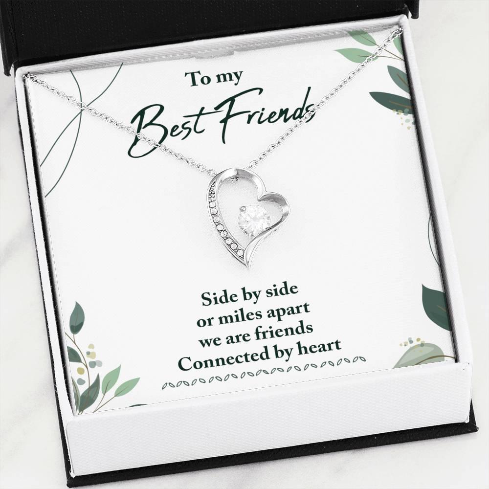 Best Friends Connected by Heart Necklace - Swishgoods
