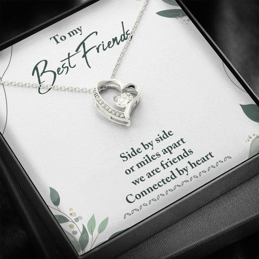 Best Friends Connected by Heart Necklace - Swishgoods