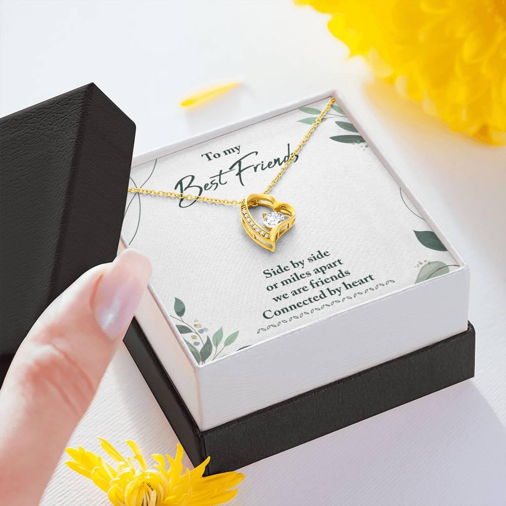 Best Friends Connected by Heart Necklace - Swishgoods