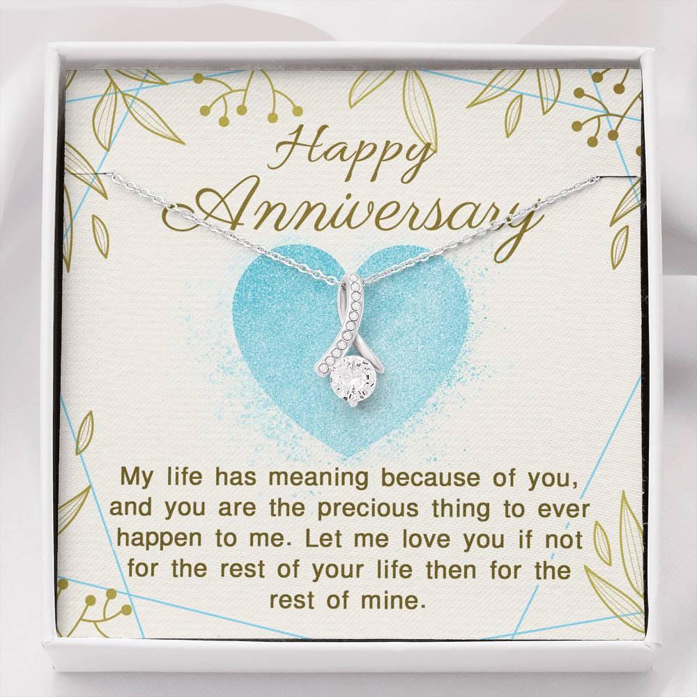 Anniversary of Giving my Life Meaning Necklace - Swishgoods