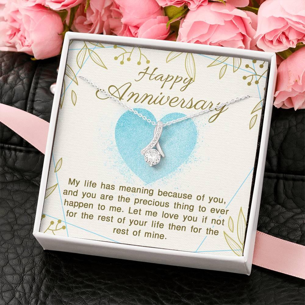 Anniversary of Giving my Life Meaning Necklace - Swishgoods