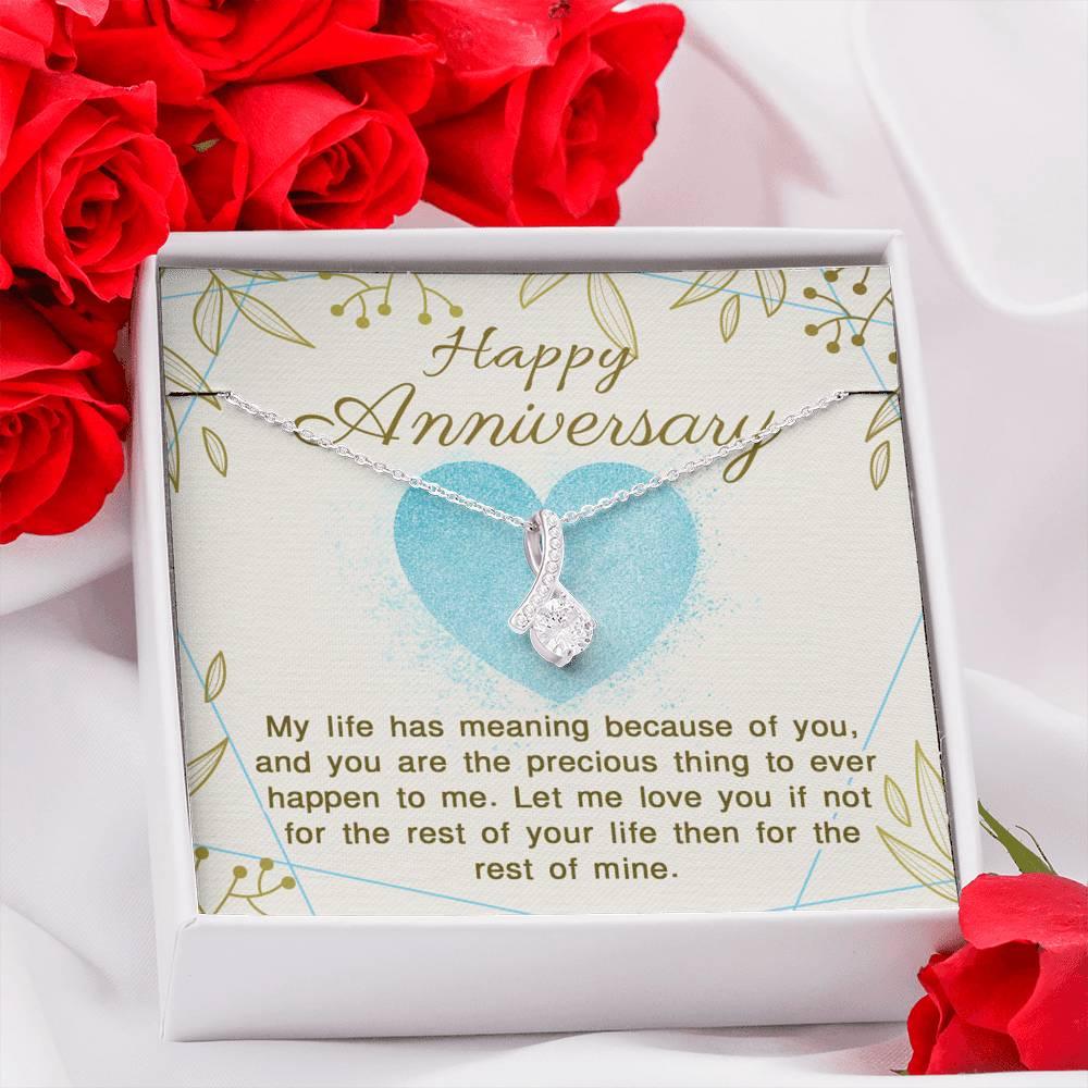 Anniversary of Giving my Life Meaning Necklace - Swishgoods