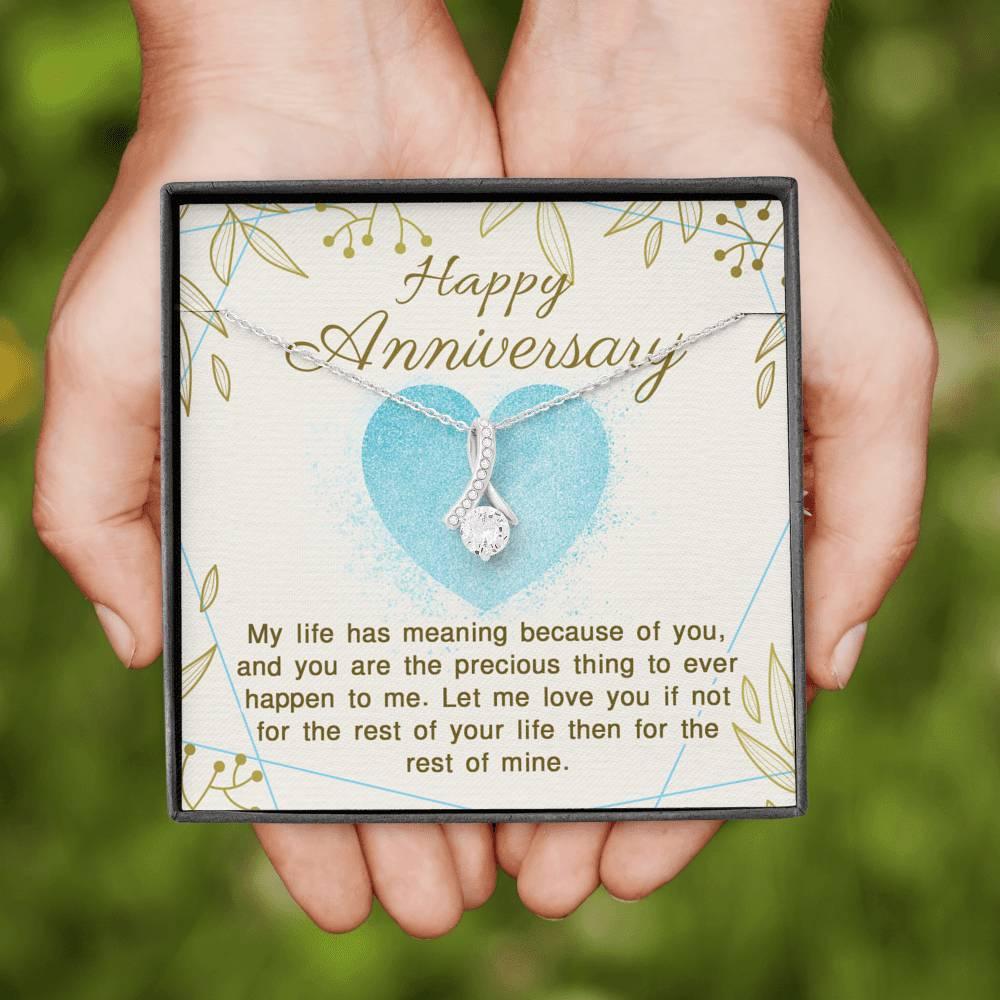 Anniversary of Giving my Life Meaning Necklace - Swishgoods