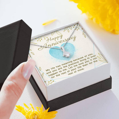 Anniversary of Giving my Life Meaning Necklace - Swishgoods