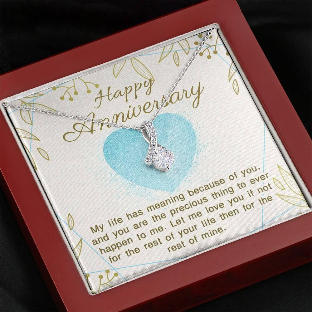 Anniversary of Giving my Life Meaning Necklace - Swishgoods