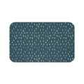 Golden Rain Drops on Solid Bath Mat - Swishgoods