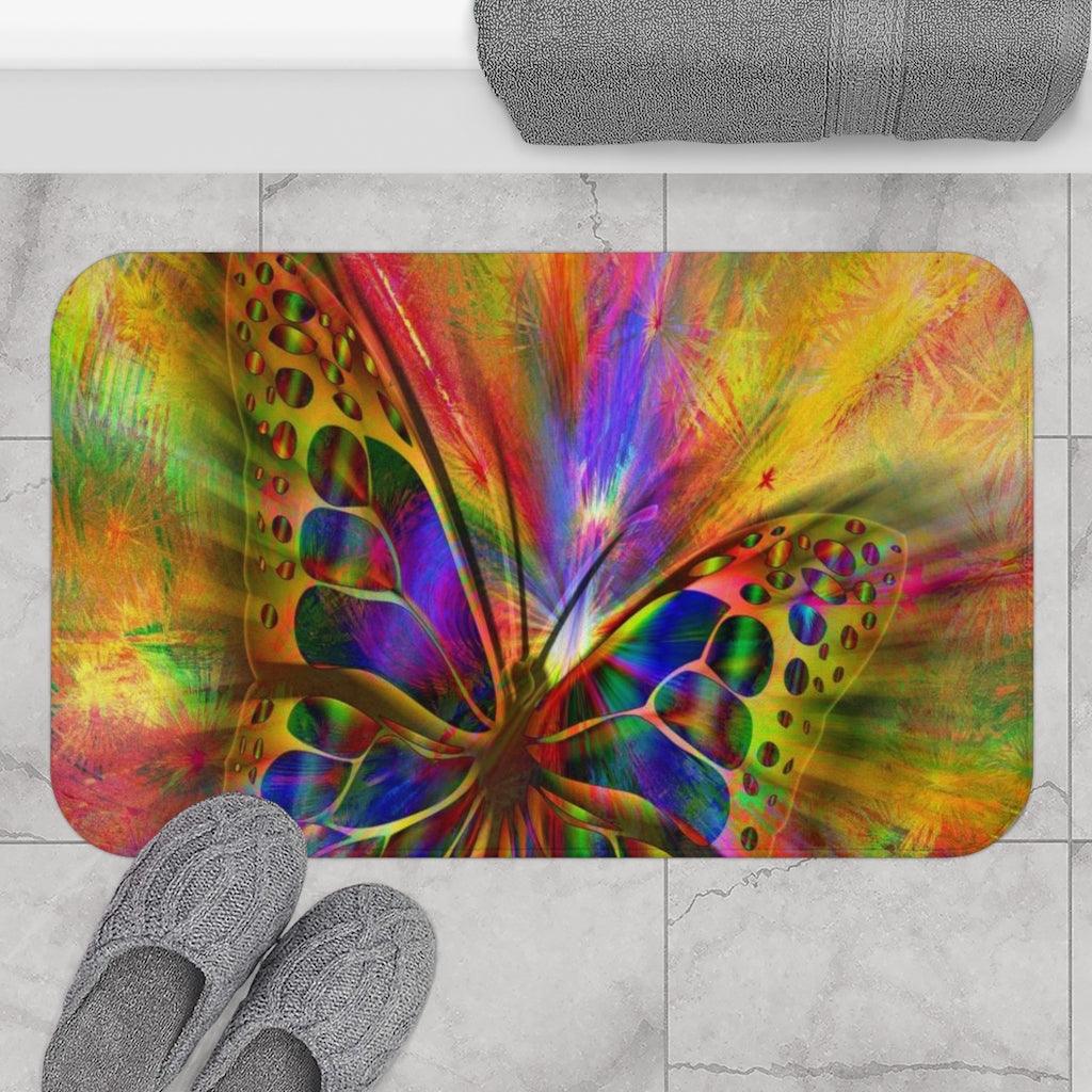 Butterfly Dreams Bath Mat - Swishgoods