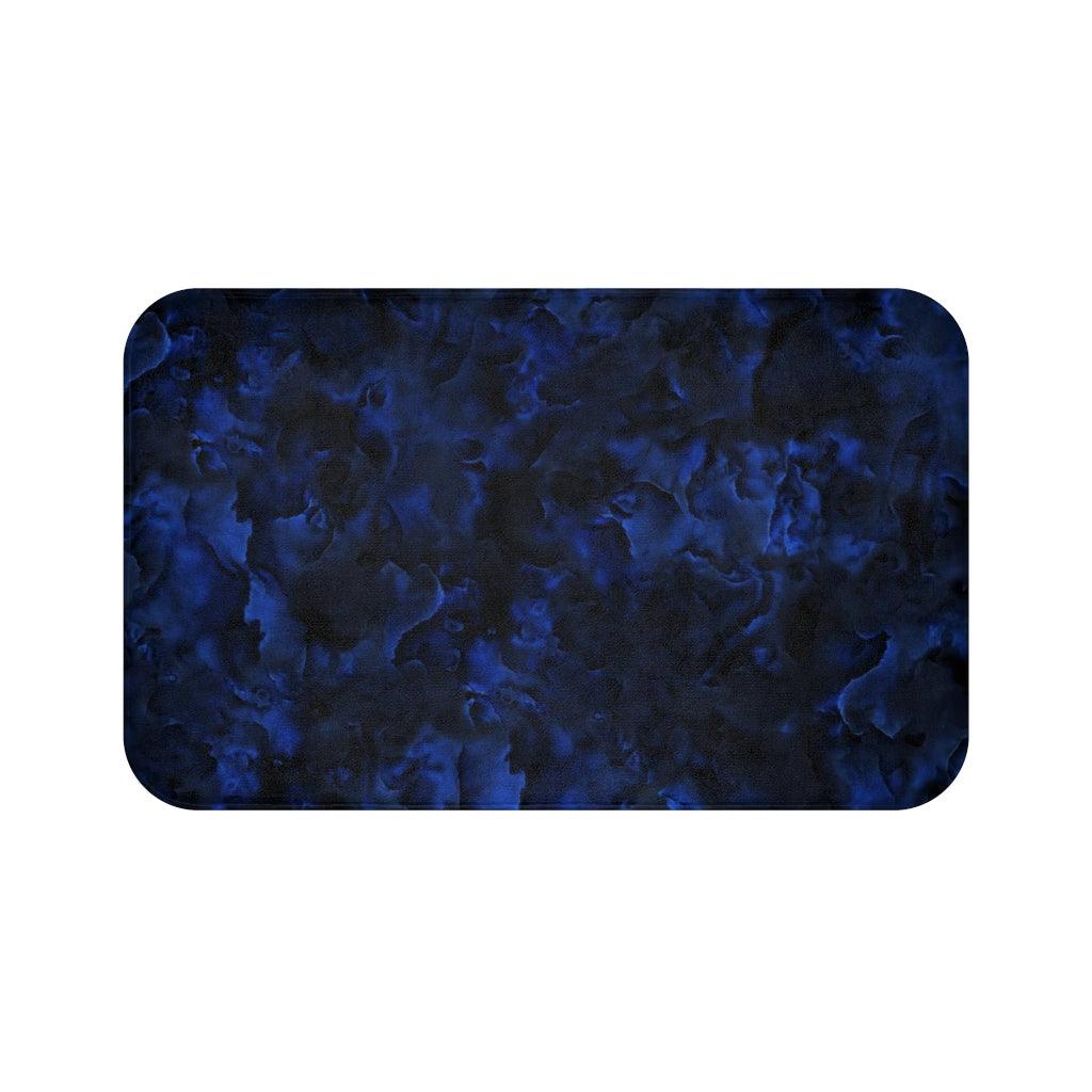 Midnight Bluesy Bath Mat - Swishgoods