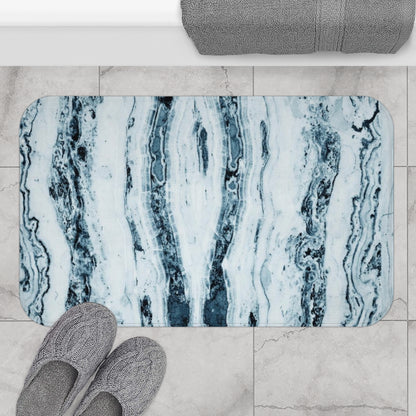 Spatial Blues Bath Mat - Swishgoods