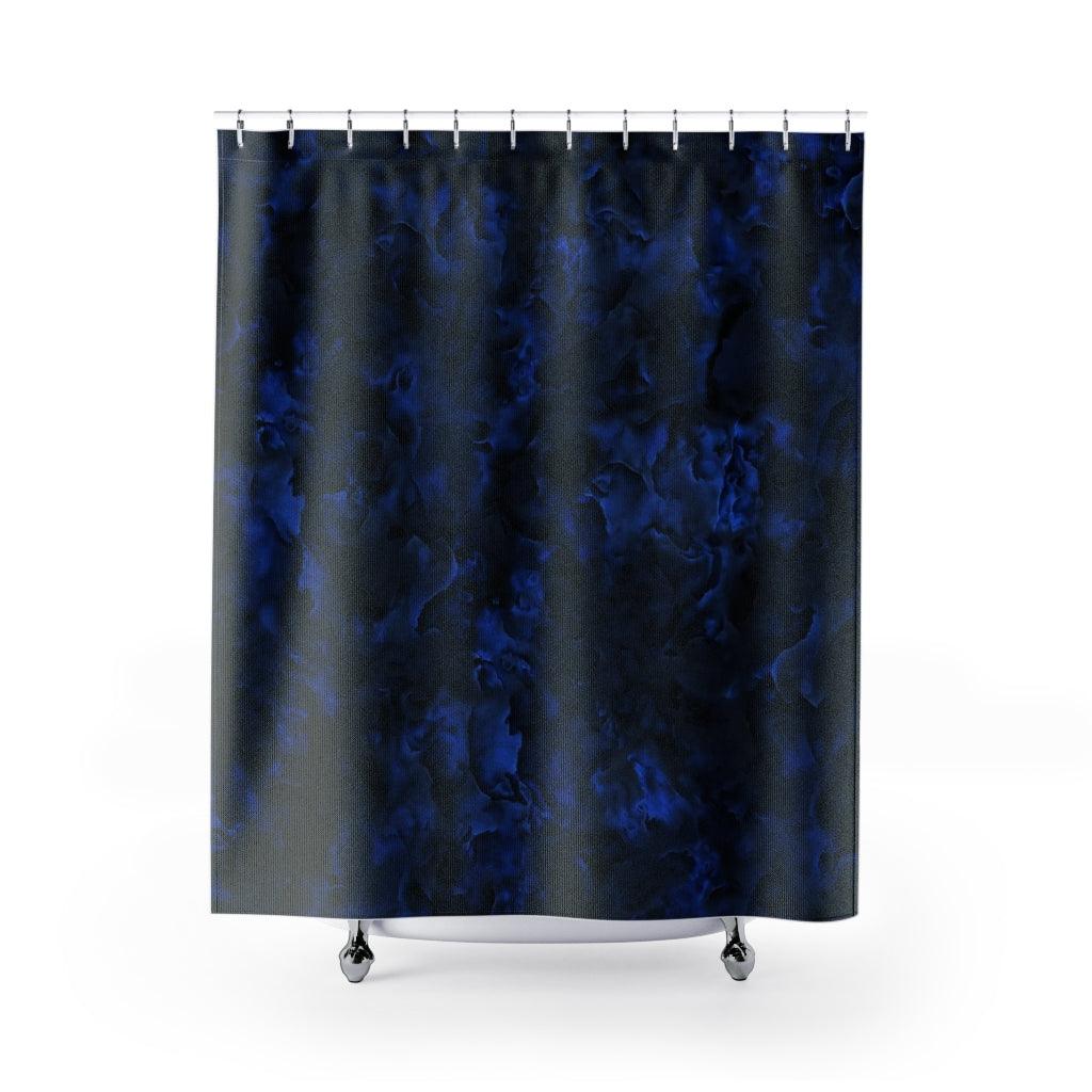 Midnight Bluesy Shower Curtain - Swishgoods