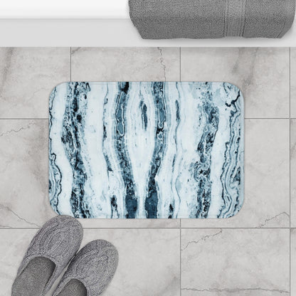 Spatial Blues Bath Mat - Swishgoods