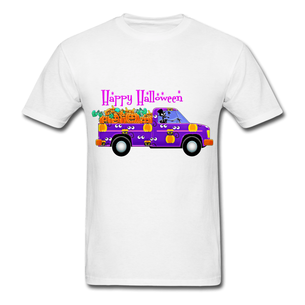 Purple Halloween Truck T-Shirt - Swishgoods
