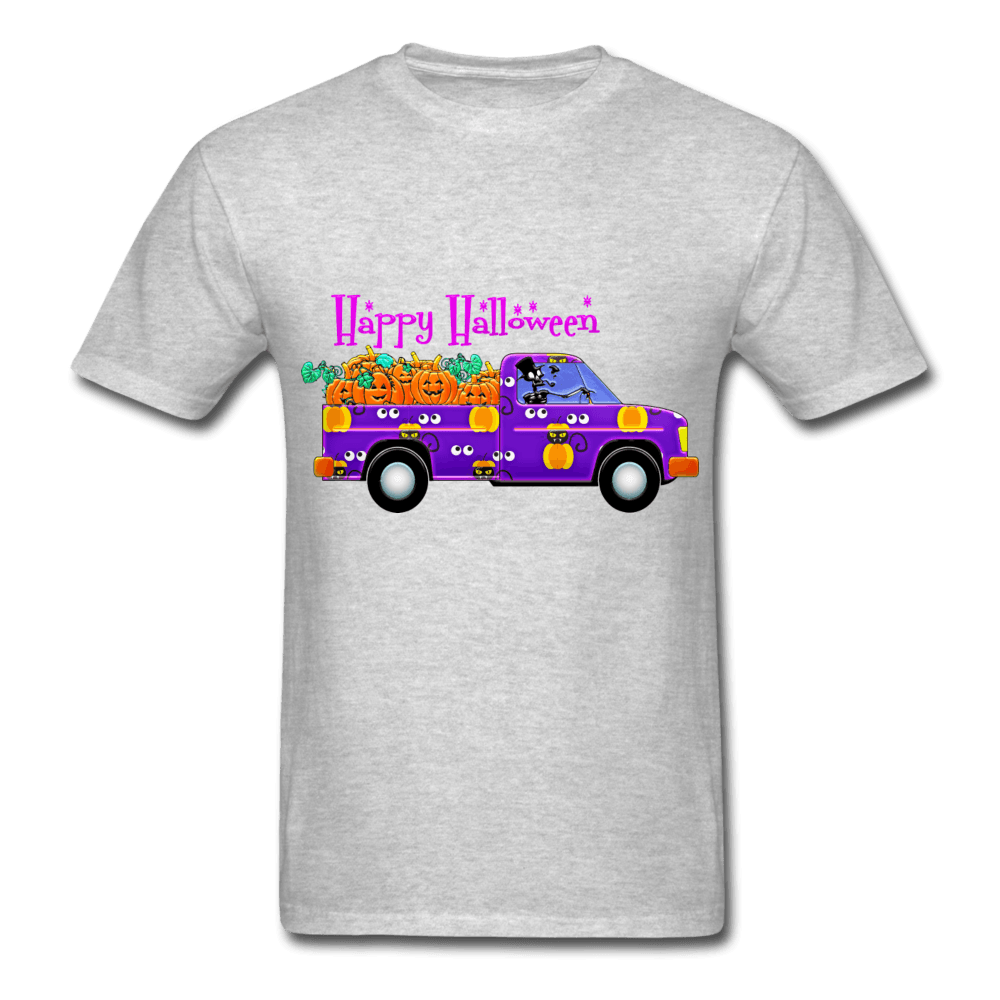 Purple Halloween Truck T-Shirt - Swishgoods