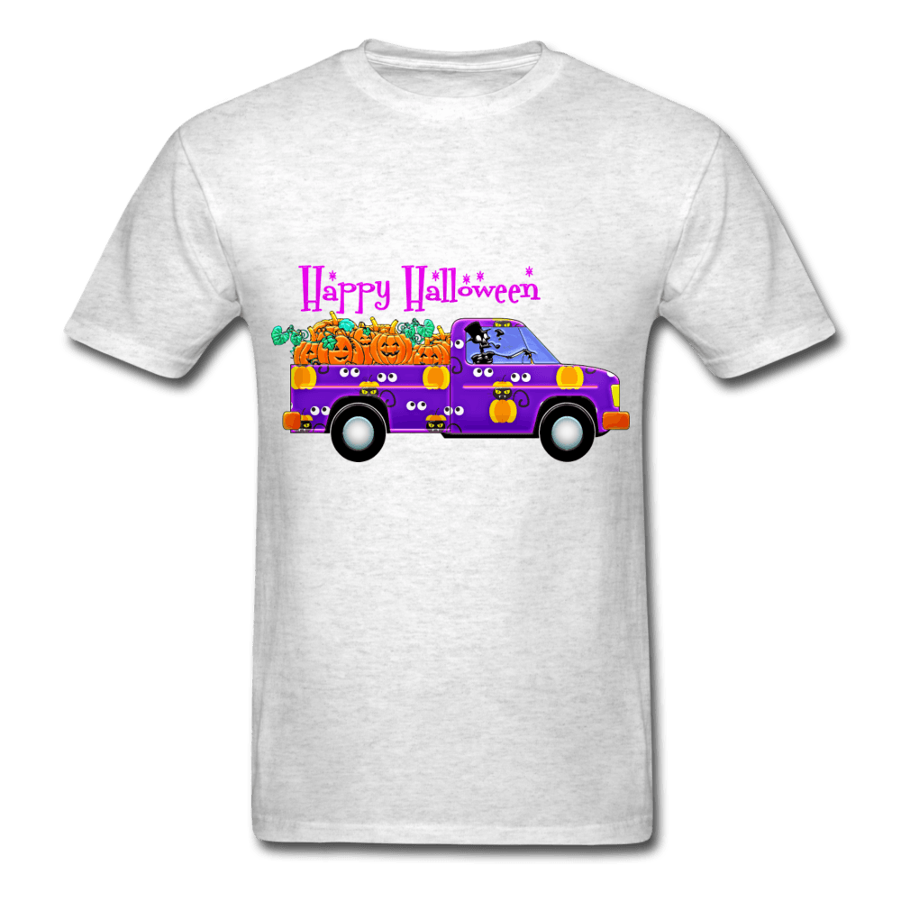 Purple Halloween Truck T-Shirt - Swishgoods
