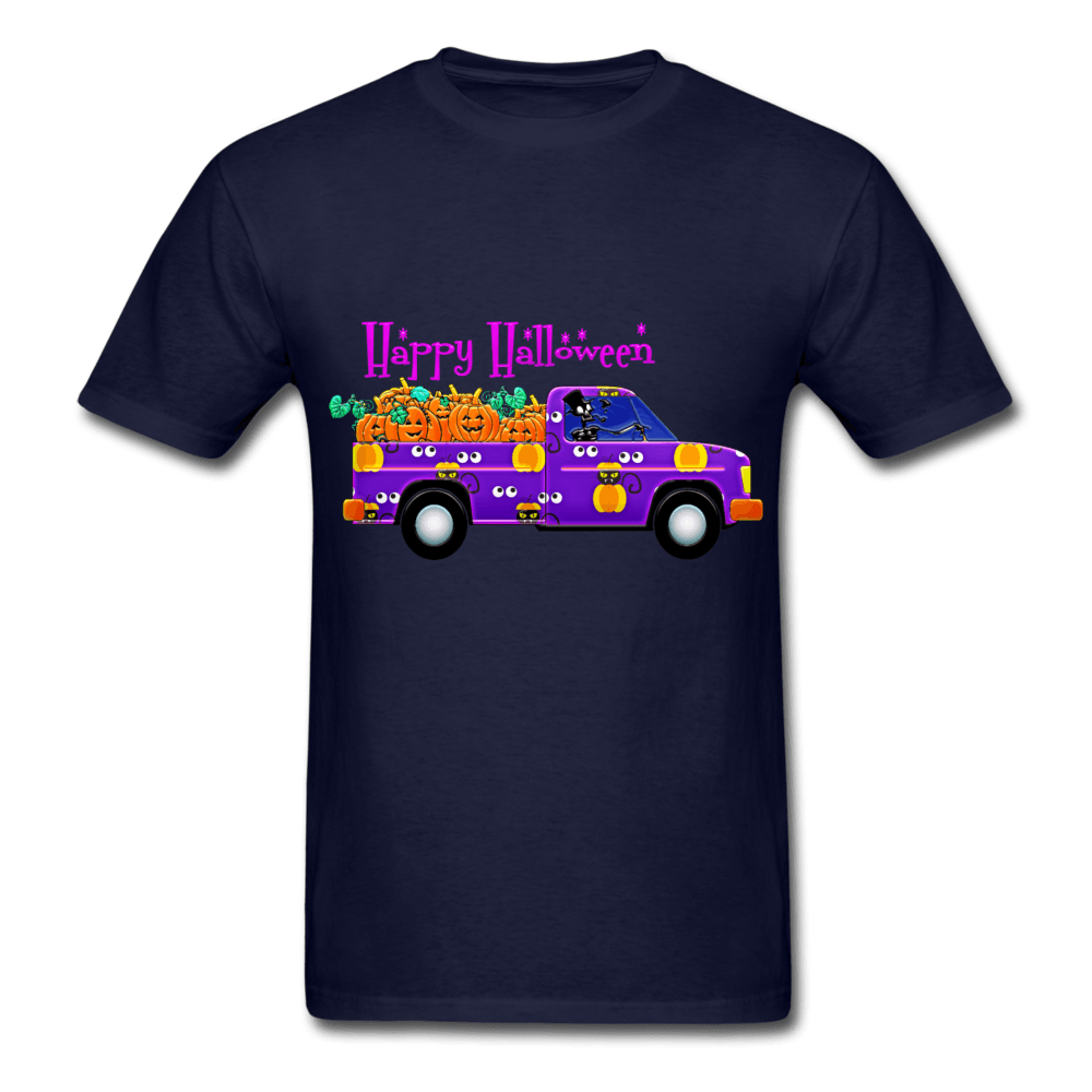 Purple Halloween Truck T-Shirt - Swishgoods