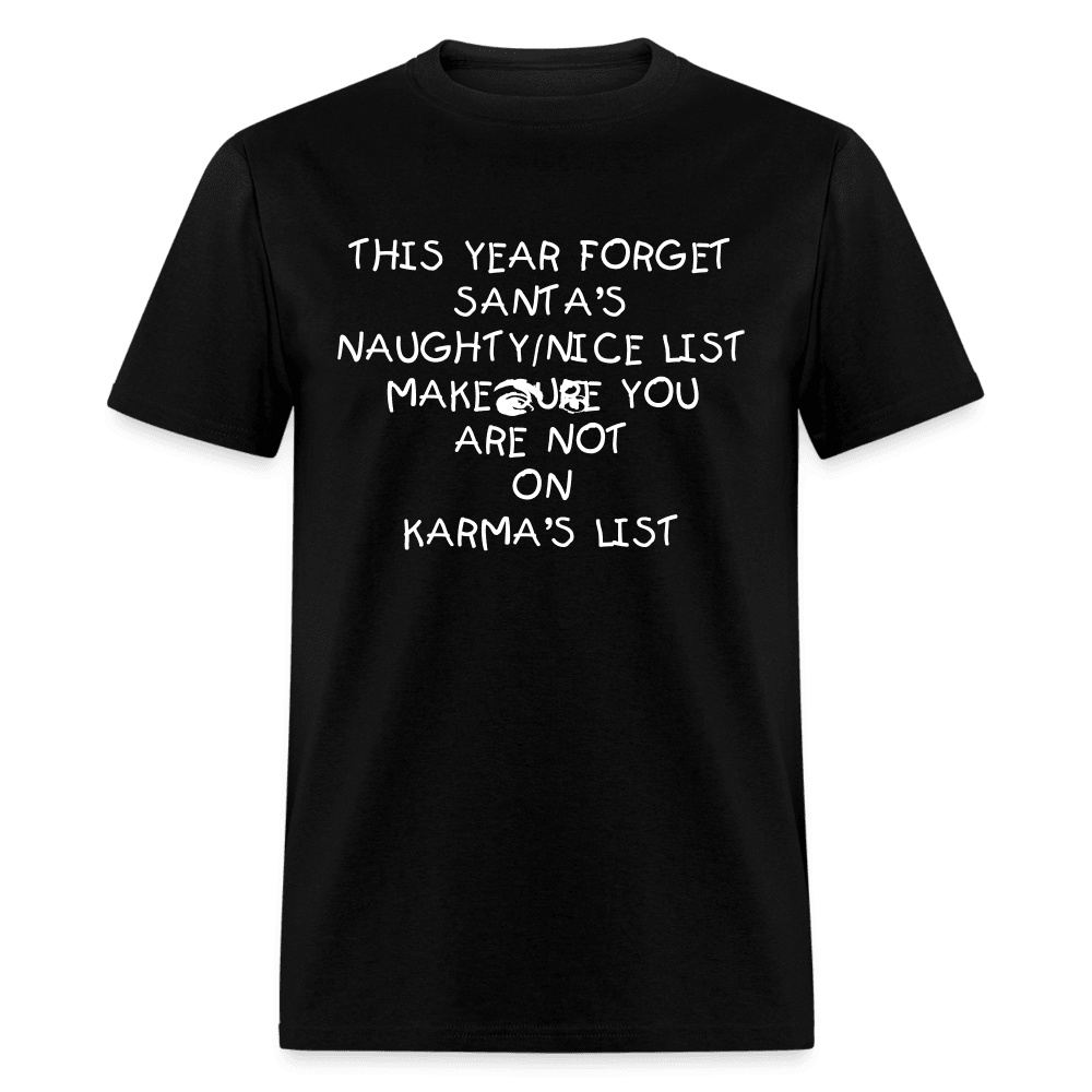 Santa VS. Karma T-Shirt - Swishgoods