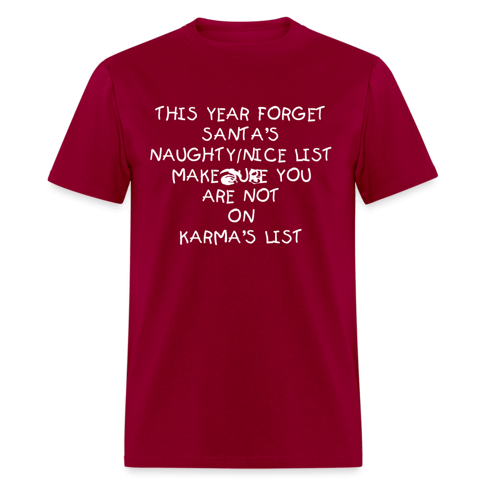 Santa VS. Karma T-Shirt - Swishgoods