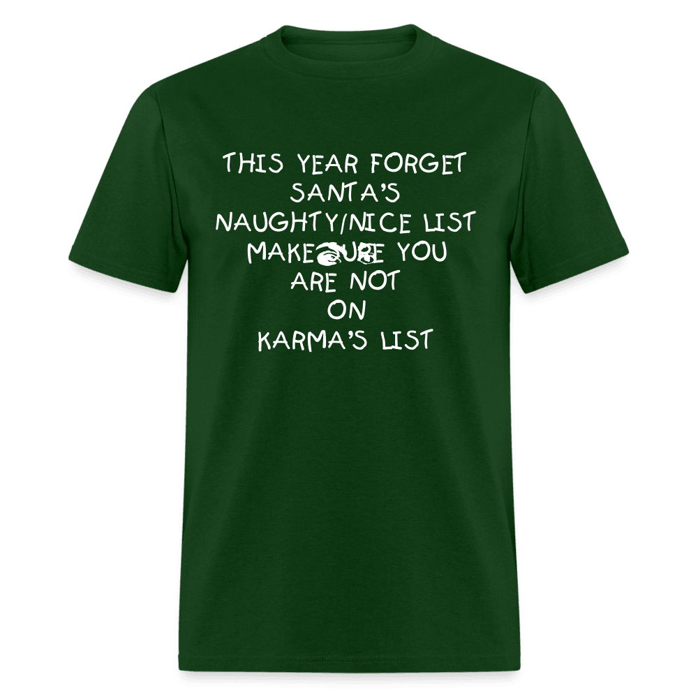 Santa VS. Karma T-Shirt - Swishgoods